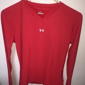 Under Armour V Neck Compression Long Sleeve